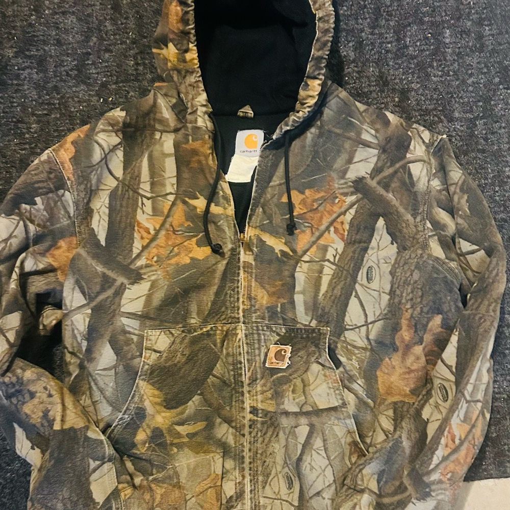 Carhartt Woodland Camo Zip-Up Hoodie